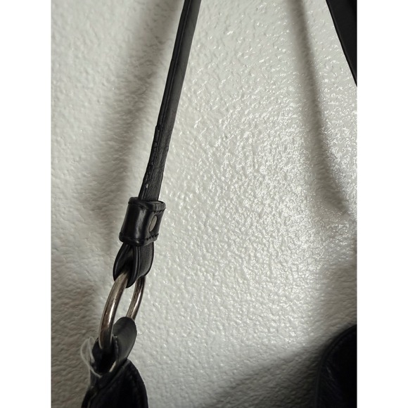 Frye Heidi Black Pebbled Leather Hobo Bag with Tassels - Picture 16 of 16